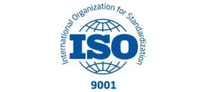 ISO 9001 quality management certification logo (International Organization for Standardization)